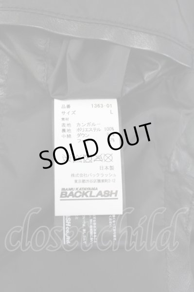画像9: BACKLASH / カンガルーダウンベスト L ブラック T-25-03-03-012-BA-ou-YM-ZT-ML013 (9)