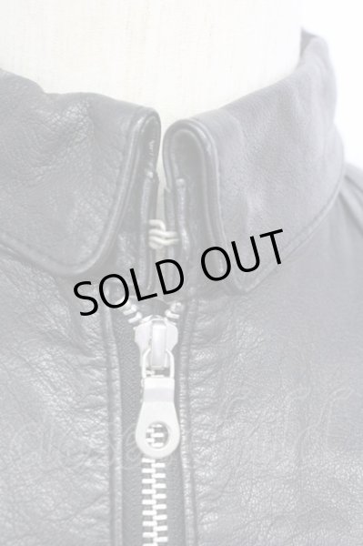 画像4: VANQUISH / カーフスキンミリタリージャケット S ブラック T-25-03-03-013-VA-ou-YM-ZT-ML030 (4)