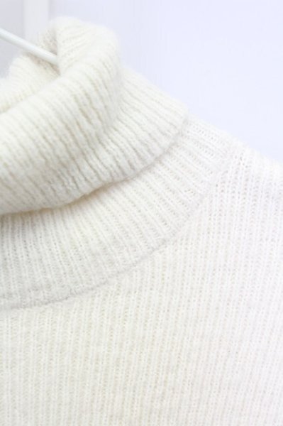 画像3: NO ID. / プレミアムライトリブニットタートルネックプルオーバー 1 アイボリー T-25-03-03-002-NO-sh-YM-ZT251 (3)