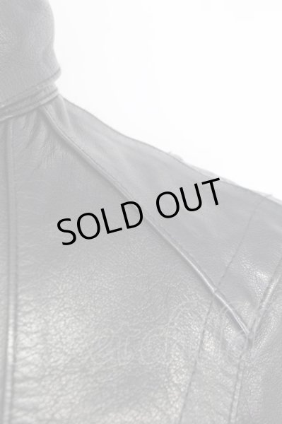 画像9: VANQUISH / カーフスキンミリタリージャケット S ブラック T-25-03-03-013-VA-ou-YM-ZT-ML030 (9)