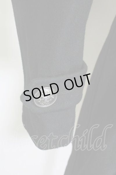 画像8: CIVARIZE / メルトンロングトレンチコート 46 ブラック T-25-03-06-013-CI-ou-YM-ZT-M111 (8)