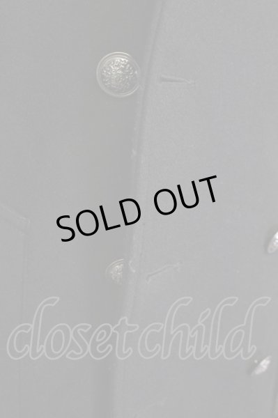 画像11: CIVARIZE / メルトンロングトレンチコート 46 ブラック T-25-03-06-013-CI-ou-YM-ZT-M111 (11)