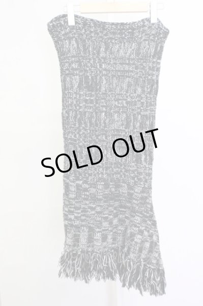 画像3: Moonage Devilment（清春） / フリンジニットスヌード  ブラック T-25-03-06-017-MO-0-YM-ZT310 (3)