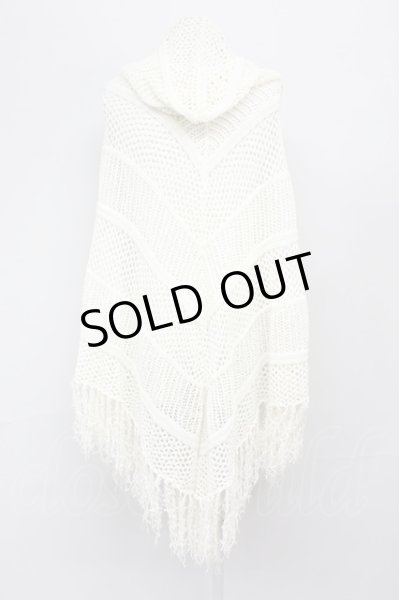 画像2: CIVARIZE / Array ローゲージニットポンチョ F アイボリー（ホワイト） T-25-03-06-003-CI-to-YM-ZT (2)