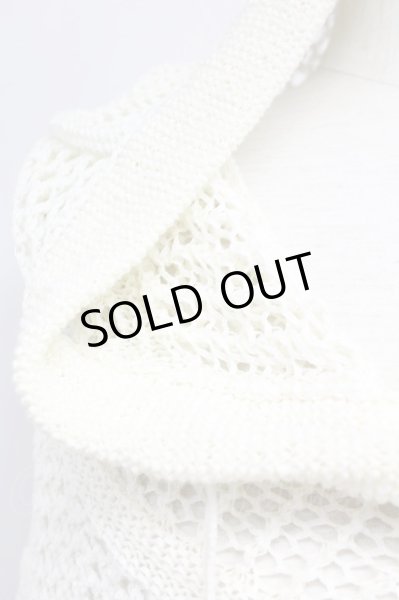 画像4: CIVARIZE / Array ローゲージニットポンチョ F アイボリー（ホワイト） T-25-03-06-003-CI-to-YM-ZT (4)