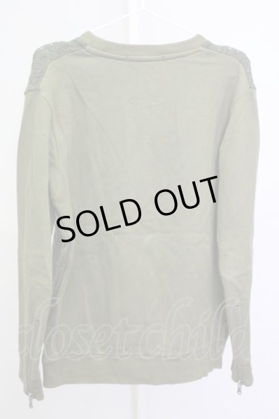 画像2: Moonage Devilment（清春） / ニットコンビスウェット 46 カーキ T-25-03-06-001-MO-to-YM-ZT312 (2)