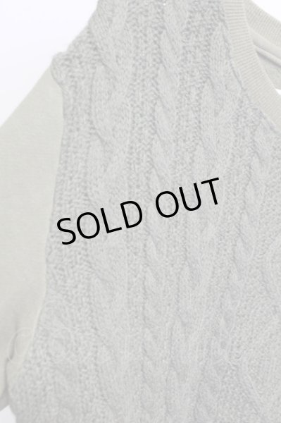 画像3: Moonage Devilment（清春） / ニットコンビスウェット 46 カーキ T-25-03-06-001-MO-to-YM-ZT312 (3)