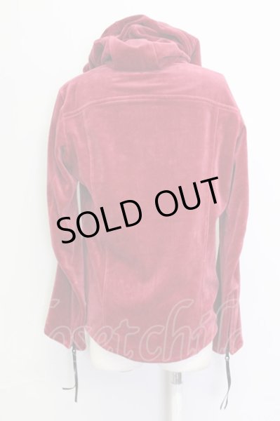 画像2: kiryuyrik / Velor Hoodie パーカー　 M レッド T-25-03-06-007-ki-to-YM-ZT312 (2)