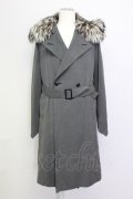 kiryuyrik / Fur Long Trench コ-ト S グレー T-25-03-06-011-ki-ja-YM-ZT-M111