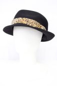 画像1: NEW ERA / キャップ.レオパードラベル中折ハット XL ブラックｘブラウン T-25-04-22-001-NE-0-YM-ZT (1)