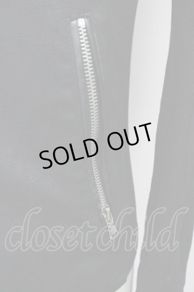 画像6: JOHNNY WOLF / パーカー.JOHNNY STAR-LEATHER LOOK　ライダース ビッグフード 1 ブラック T-25-04-22-002-JO-to-YM-ZT (6)