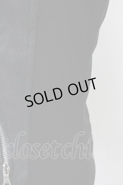 画像7: JOHNNY WOLF / パーカー.JOHNNY STAR-LEATHER LOOK　ライダース ビッグフード 1 ブラック T-25-04-22-002-JO-to-YM-ZT (7)