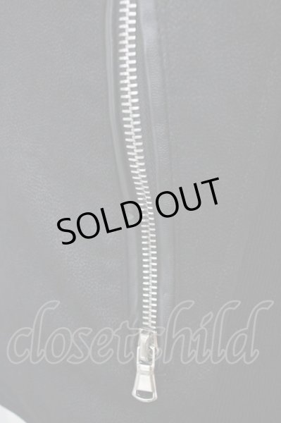 画像8: JOHNNY WOLF / パーカー.JOHNNY STAR-LEATHER LOOK　ライダース ビッグフード 1 ブラック T-25-04-22-002-JO-to-YM-ZT (8)