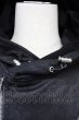 画像4: JOHNNY WOLF / パーカー.JOHNNY STAR-LEATHER LOOK　ライダース ビッグフード 1 ブラック T-25-04-22-002-JO-to-YM-ZT (4)