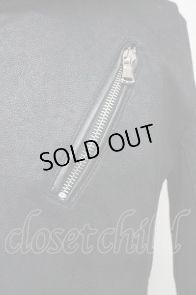 画像5: JOHNNY WOLF / パーカー.JOHNNY STAR-LEATHER LOOK　ライダース ビッグフード 1 ブラック T-25-04-22-002-JO-to-YM-ZT (5)