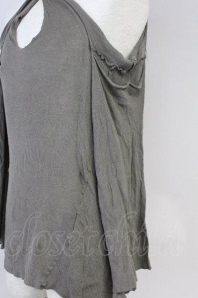 画像3: LGB / SLEEP WALK/LS/MINI オフショルカットソー 0（レディース） カーキ T-25-06-19-015-LG-sh-YM-ZT190 (3)