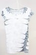 画像1: IFSIXWASNINE / BEDROCK-4HSC Tシャツ 0（レディース） ホワイトｘブルー系 T-25-06-19-018-IF-ts-YM-ZT190 (1)