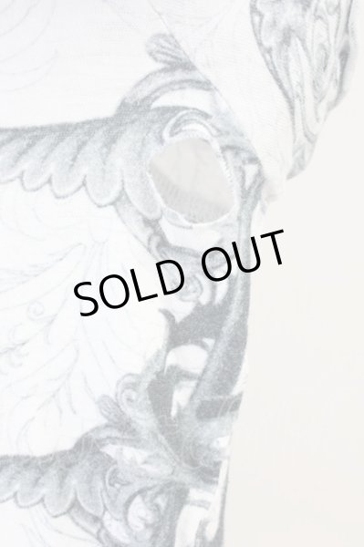 画像6: IFSIXWASNINE / BEDROCK-4HSC Tシャツ 0（レディース） ホワイトｘブルー系 T-25-06-19-018-IF-ts-YM-ZT190 (6)