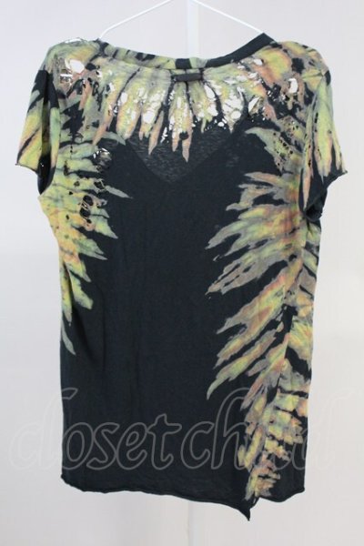 画像2: IFSIXWASNINE / EXOTIC BIRD/HSC+BR/M　デストロイTシャツ【メンズ1】 1 ブラック T-25-06-19-020-IF-to-YM-ZT