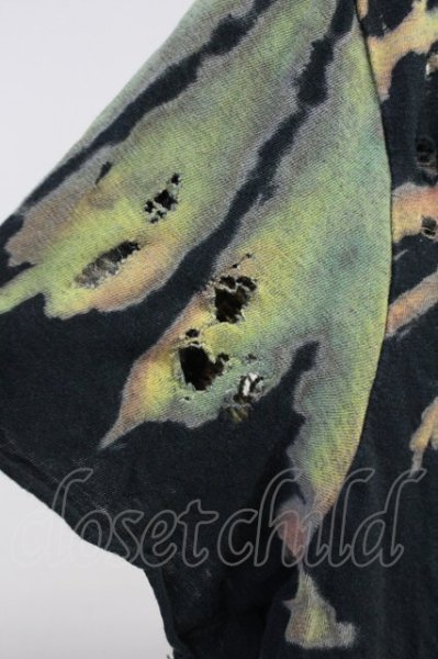 画像4: IFSIXWASNINE / EXOTIC BIRD/HSC+BR/M　デストロイTシャツ【メンズ1】 1 ブラック T-25-06-19-020-IF-to-YM-ZT190 (4)