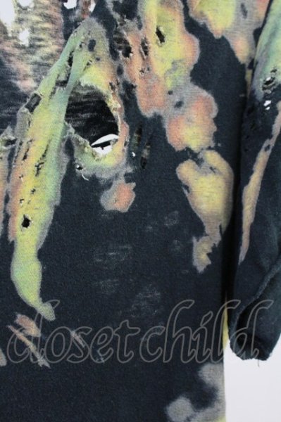 画像6: IFSIXWASNINE / EXOTIC BIRD/HSC+BR/M　デストロイTシャツ【メンズ1】 1 ブラック T-25-06-19-020-IF-to-YM-ZT190 (6)