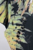 画像8: IFSIXWASNINE / EXOTIC BIRD/HSC+BR/M　デストロイTシャツ【メンズ1】 1 ブラック T-25-06-19-020-IF-to-YM-ZT