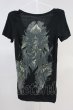 画像2: IFSIXWASNINE / BEDROCK-6/LSC Tシャツ 0（レディース） ブラック T-25-06-19-022-IF-ts-YM-ZT (2)