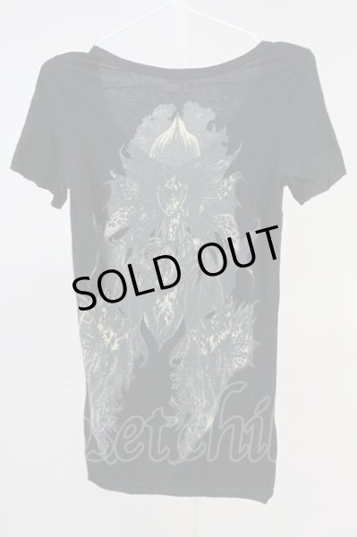 画像2: IFSIXWASNINE / BEDROCK-6/LSC Tシャツ 0（レディース） ブラック T-25-06-19-022-IF-ts-YM-ZT (2)