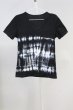 画像1: FUGA / Industry ムラ染め加工 Tシャツ 44 ブラック T-25-06-19-023-FU-ts-YM-ZT (1)