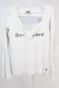 LGB / FIRE ROCK BIRD/LSV カットソー 0（レディース） ライトグレー T-25-06-19-024-LG-to-YM-ZT190