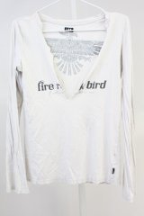 LGB / FIRE ROCK BIRD/LSV カットソー 0（レディース） ライトグレー T-25-06-19-024-LG-to-YM-ZT190