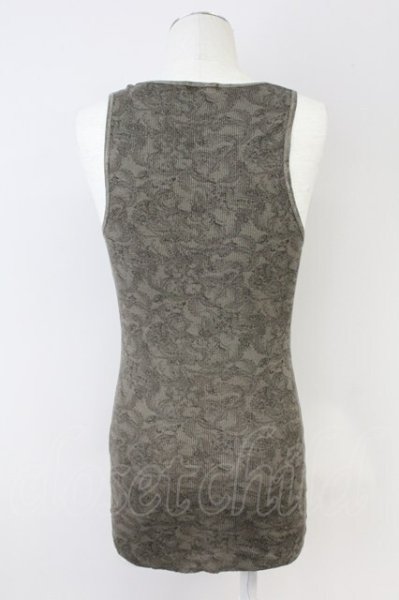 画像2: goa / ペイズリーテレコ総柄タンクトップ F カーキ T-25-06-19-003-go-to-YM-ZT327 (2)