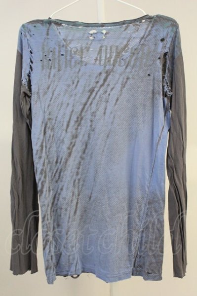 画像2: LGB / LLER QUEEN/LSC デストロイカットソー 2（レディース） ブルー T-25-06-19-026-LG-to-YM-ZT190 (2)