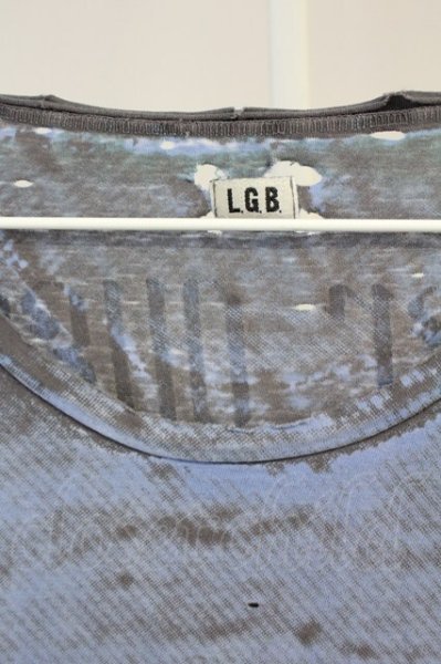 画像3: LGB / LLER QUEEN/LSC デストロイカットソー 2（レディース） ブルー T-25-06-19-026-LG-to-YM-ZT190 (3)