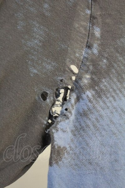 画像4: LGB / LLER QUEEN/LSC デストロイカットソー 2（レディース） ブルー T-25-06-19-026-LG-to-YM-ZT190 (4)