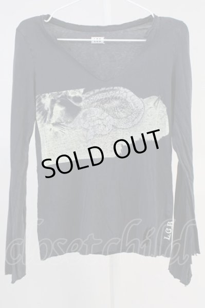 画像1: LGB / L.G.BJEANS/LSC/FP/WITH　カットソー 0（レディース） ブラック T-25-06-19-029-LG-to-YM-ZT190 (1)