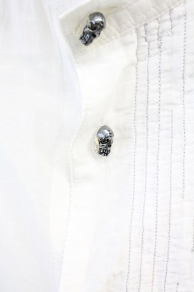 画像3: IFSIXWASNINE / TXS/G　アシンメトリーシャツ 0（レディース） ホワイトｘアイボリー T-25-06-19-031-IF-sh-YM-ZT327 (3)