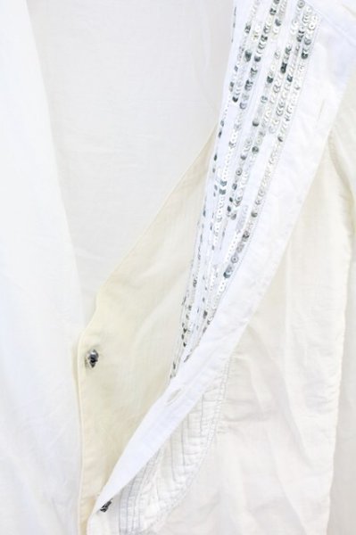 画像5: IFSIXWASNINE / TXS/G　アシンメトリーシャツ 0（レディース） ホワイトｘアイボリー T-25-06-19-031-IF-sh-YM-ZT327 (5)