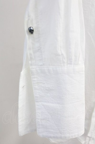 画像7: IFSIXWASNINE / TXS/G　アシンメトリーシャツ 0（レディース） ホワイトｘアイボリー T-25-06-19-031-IF-sh-YM-ZT327 (7)