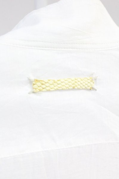 画像9: IFSIXWASNINE / TXS/G　アシンメトリーシャツ 0（レディース） ホワイトｘアイボリー T-25-06-19-031-IF-sh-YM-ZT327 (9)