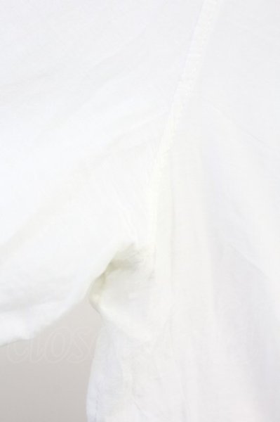 画像10: IFSIXWASNINE / TXS/G　アシンメトリーシャツ 0（レディース） ホワイトｘアイボリー T-25-06-19-031-IF-sh-YM-ZT327 (10)