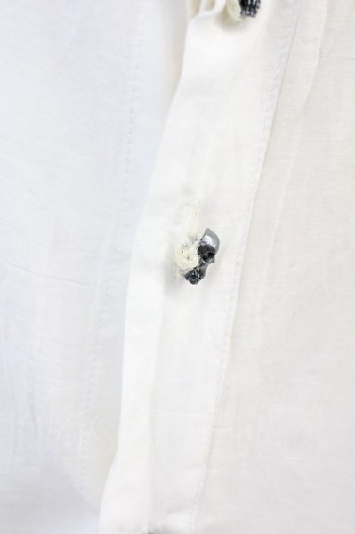 画像12: IFSIXWASNINE / TXS/G　アシンメトリーシャツ 0（レディース） ホワイトｘアイボリー T-25-06-19-031-IF-sh-YM-ZT327 (12)