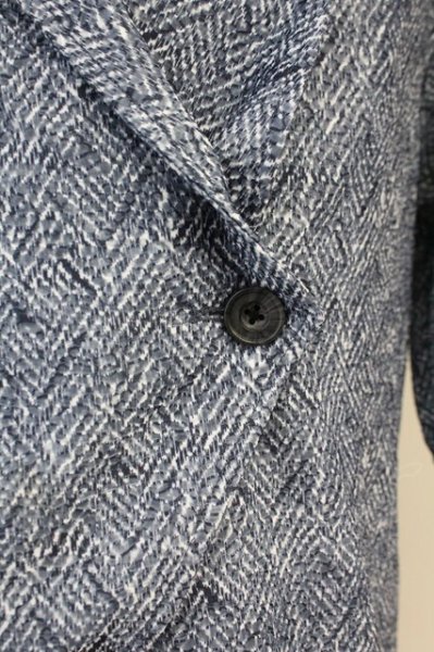 画像4: TORNADO MART / アシンメトリー半袖ドレープカーディガン  ブルー T-25-06-19-037-TO-to-YM-ZT328 (4)