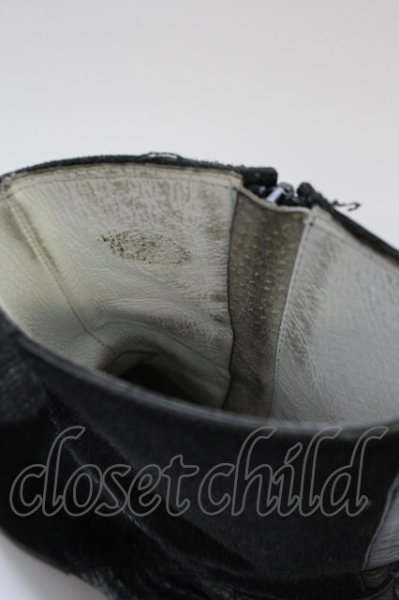 画像11: Hiromu Takahara / パッチワークレザーショートブーツ 42（約27cm) ブラック T-25-06-19-040-Hi-sho-YM-ZT-S006 (11)