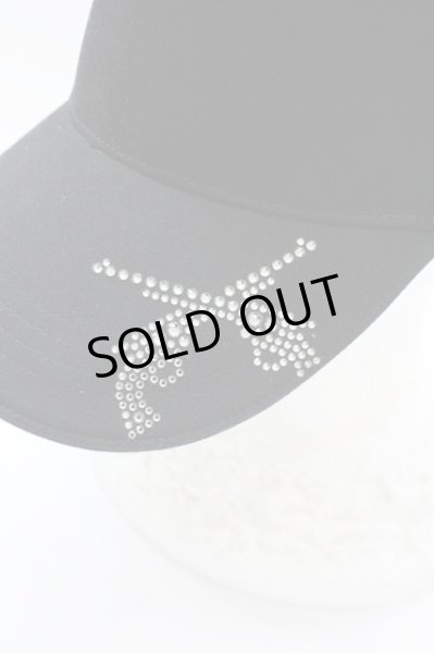 画像3: roar / スワロフスキーポイントクロスガンキャップ 1 ブラック T-25-06-19-042-ro-za-YM-ZT134 (3)