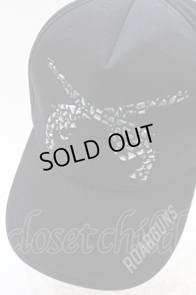 画像3: roar / gunsモザイクスワロフスキークロスガンキャップ  ブラック T-25-06-19-044-ro-za-YM-ZT (3)