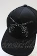 画像3: roar / モザイクスワロフスキークロスガンキャップ  ブラック T-25-06-19-045-ro-za-YM-ZT134 (3)