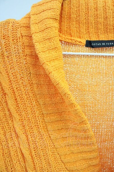 画像3: GOSTAR DE FUGA / Integratorテープヤーンカーディガン 46 オレンジ T-25-06-27-015-GO-to-YM-ZT144 (3)