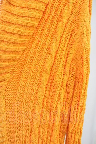 画像4: GOSTAR DE FUGA / Integratorテープヤーンカーディガン 46 オレンジ T-25-06-27-015-GO-to-YM-ZT144 (4)