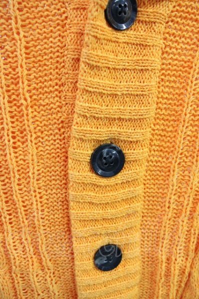 画像5: GOSTAR DE FUGA / Integratorテープヤーンカーディガン 46 オレンジ T-25-06-27-015-GO-to-YM-ZT144 (5)